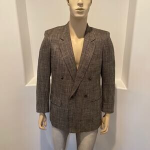 Vintage Mike Caruso Santa Monica California Multi Plaid Men’s Blazer Size 40R